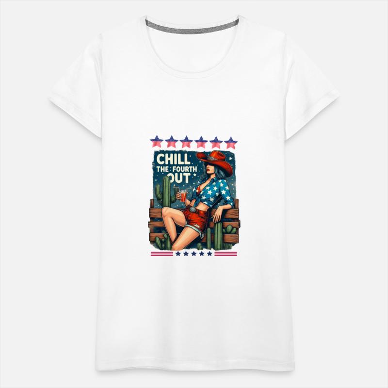 Funny 'Chill The Fourth Out' Patriotic T-Shirt