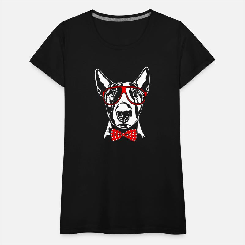 Funny English Bull Terrier smart dog clever dog