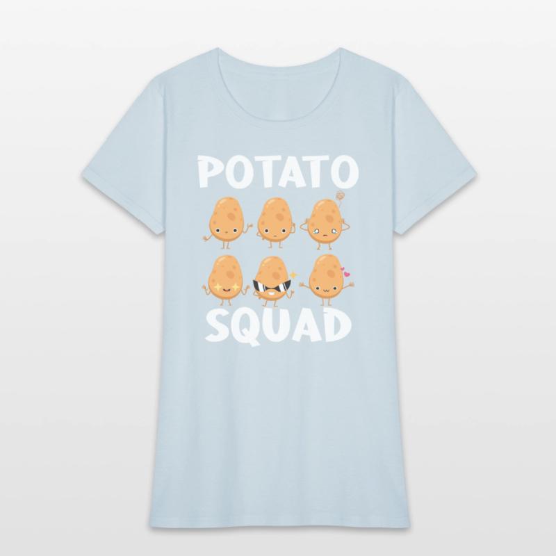 Funny Potato Cute Kawaii Style Potato Squad