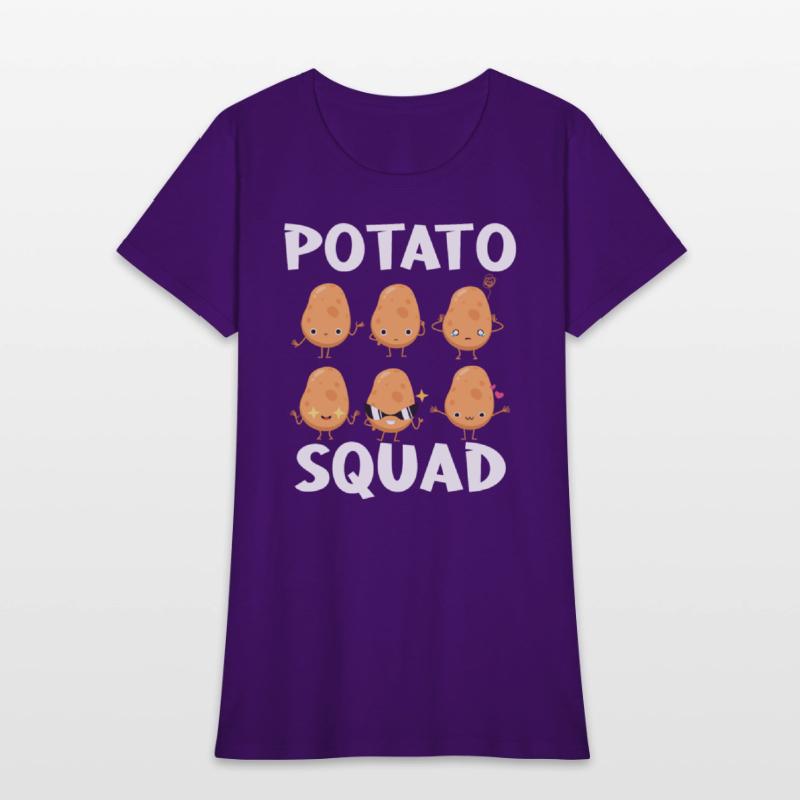 Funny Potato Cute Kawaii Style Potato Squad