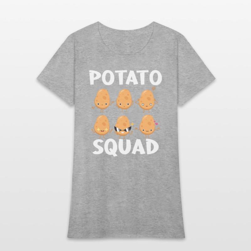 Funny Potato Cute Kawaii Style Potato Squad
