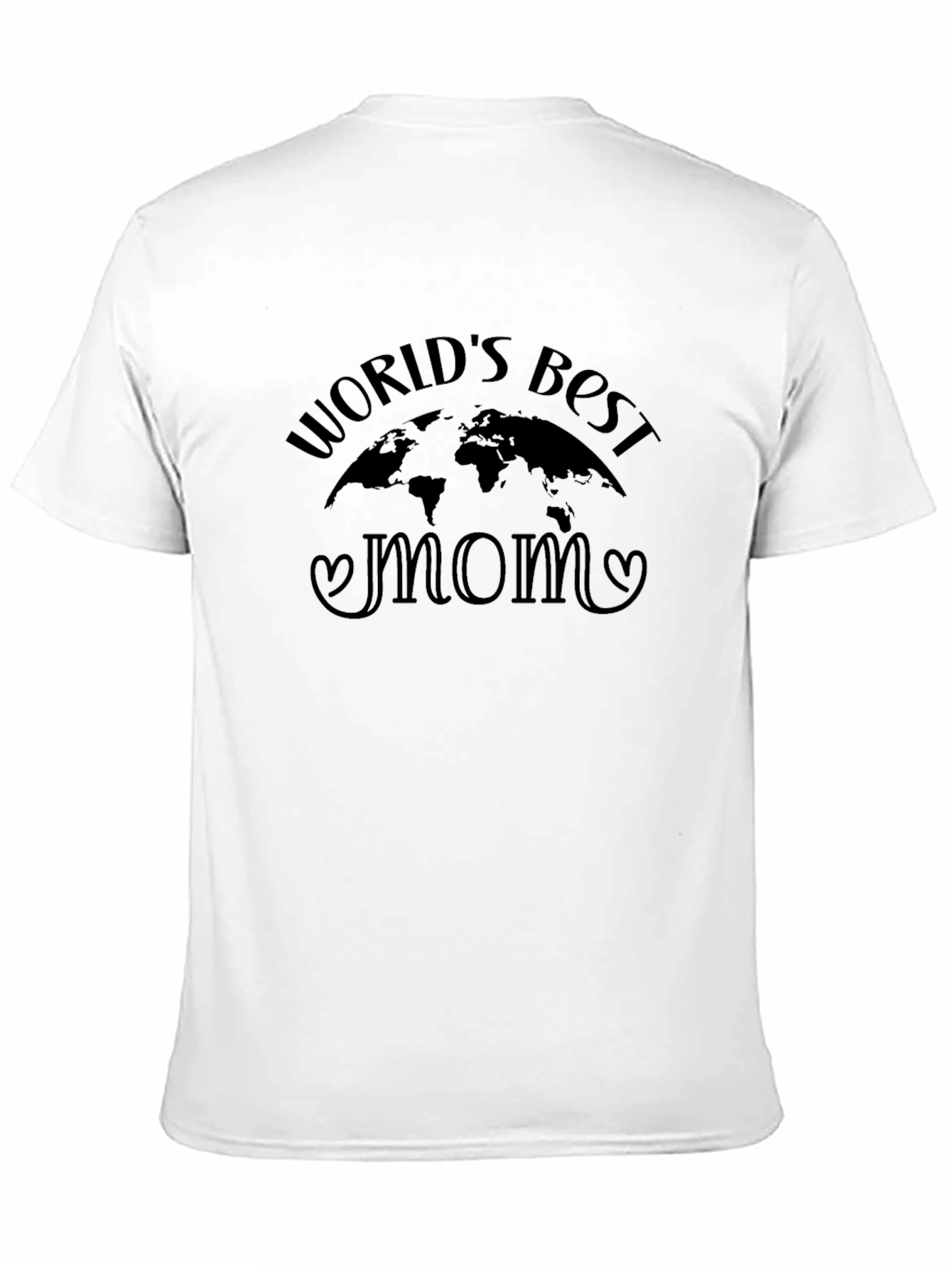 Worlds Best Mom Graphic Black T-Shirt