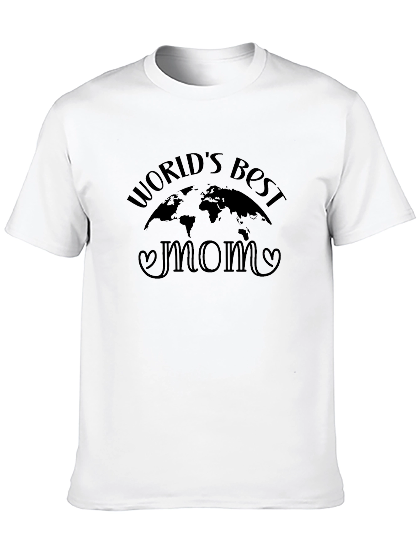 Worlds Best Mom Graphic Black T-Shirt