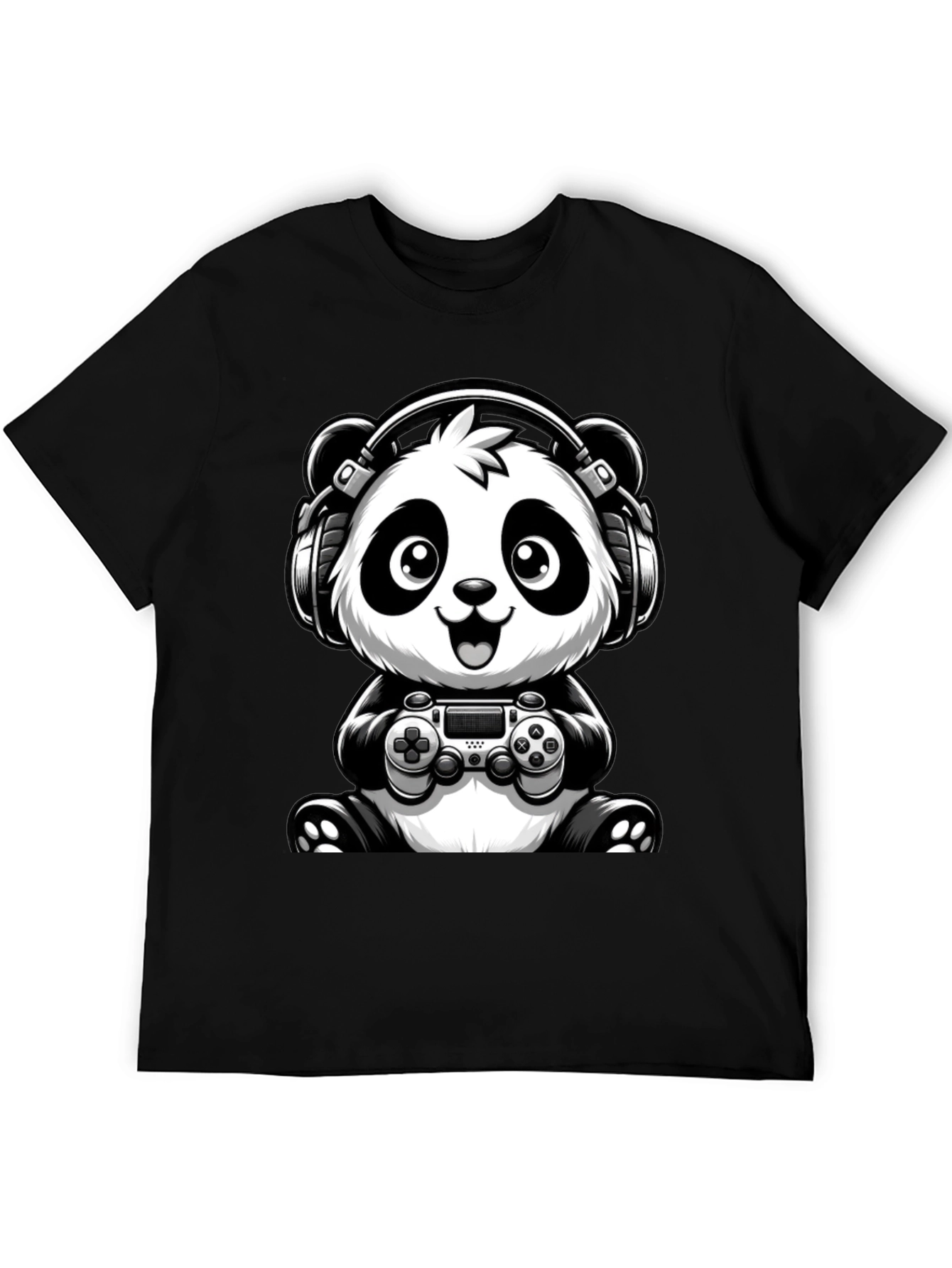 Gaming Panda T-Shirt - Cool Graphic Tee