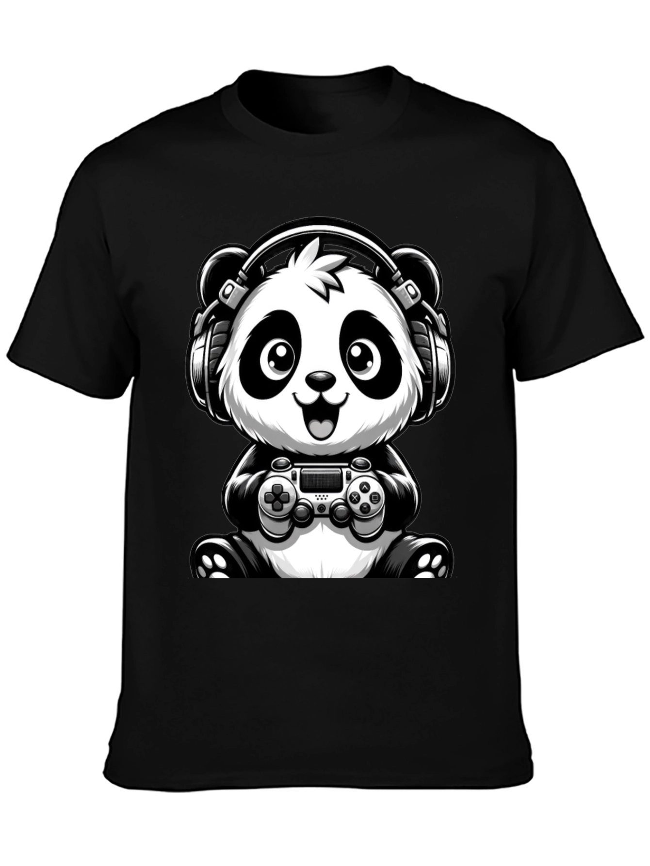 Gaming Panda T-Shirt - Cool Graphic Tee