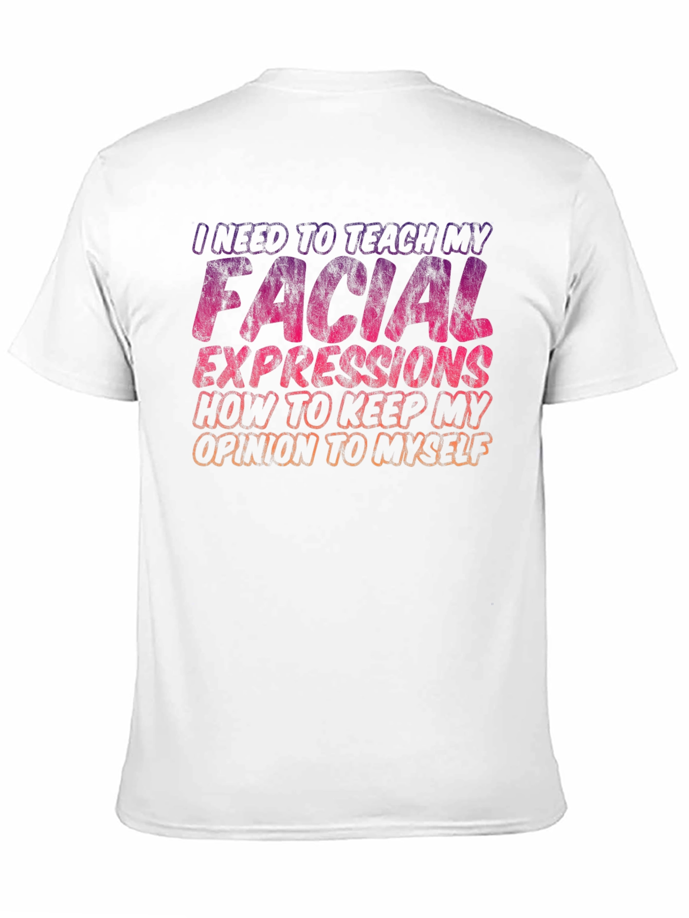 Funny Graphic Tee - Facial Expressions