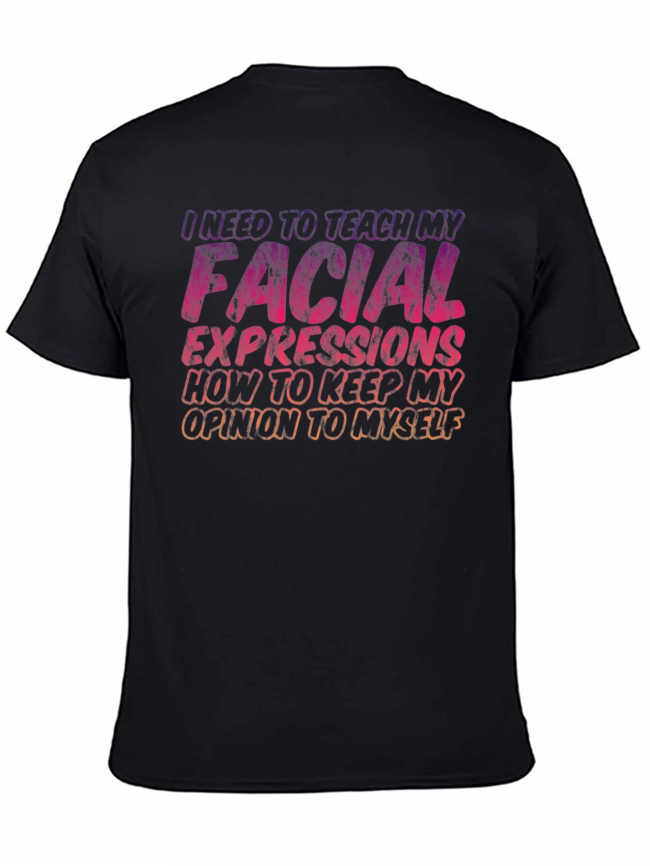 Funny Graphic Tee - Facial Expressions