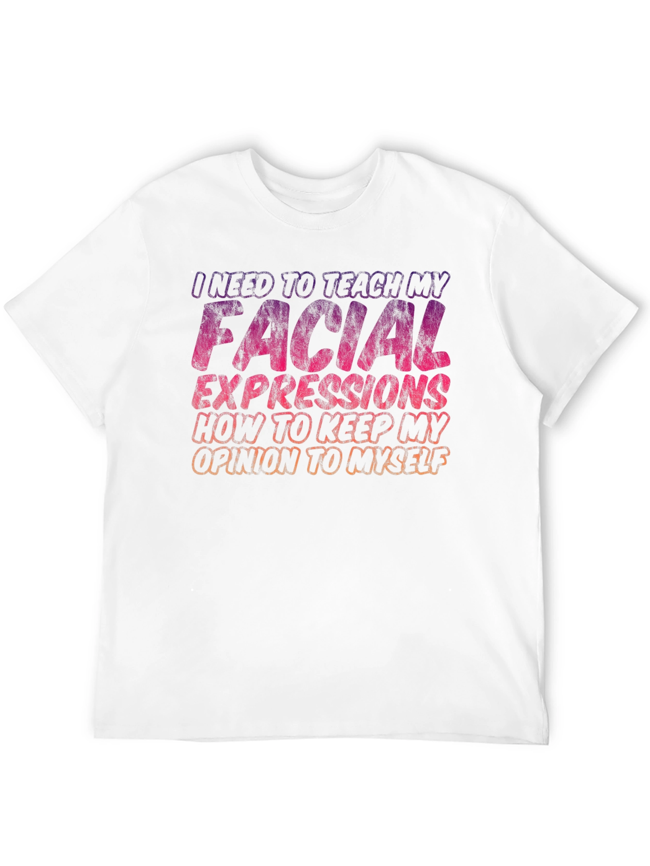 Funny Graphic Tee - Facial Expressions