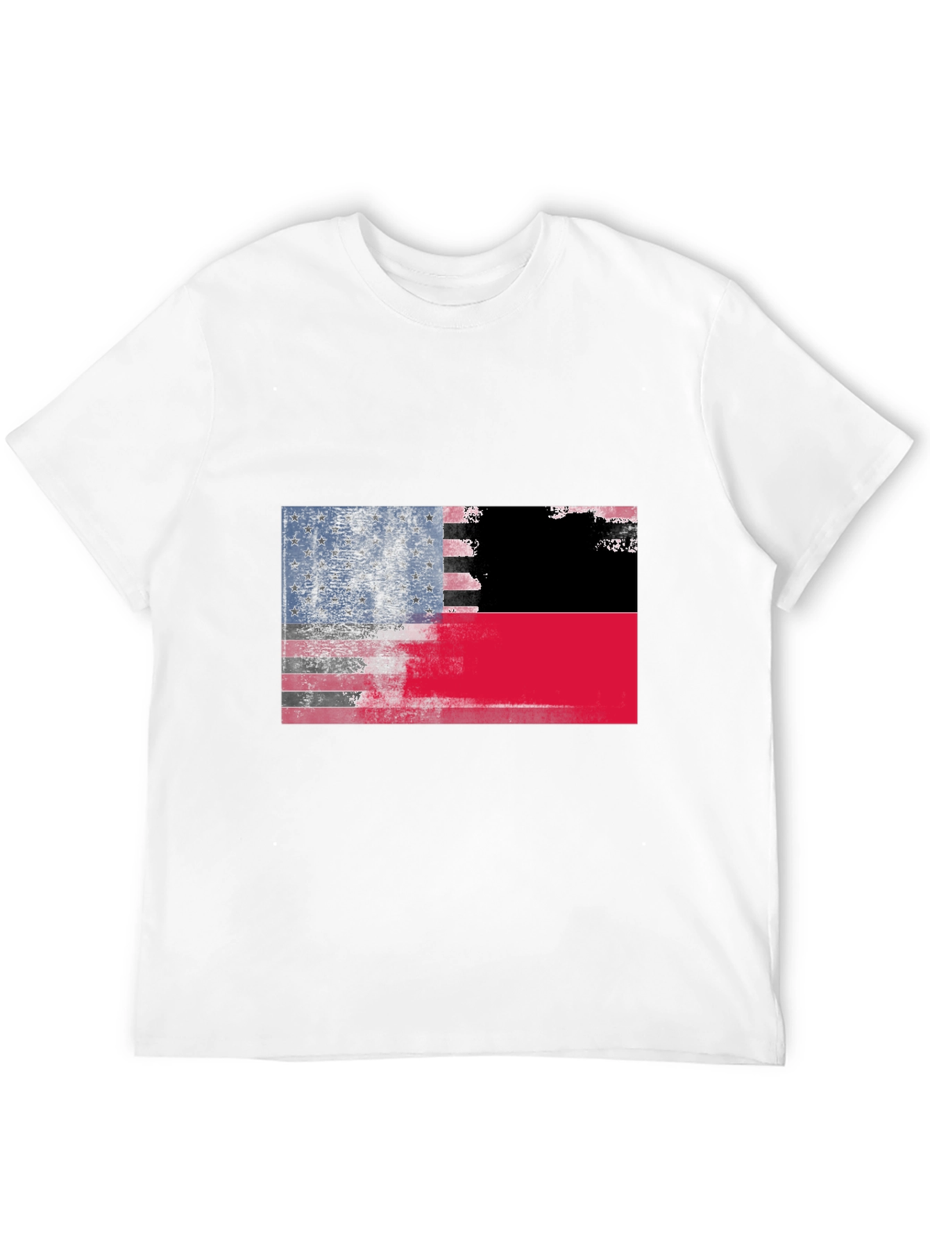 USA/Palestine Flag Graphic T-Shirt
