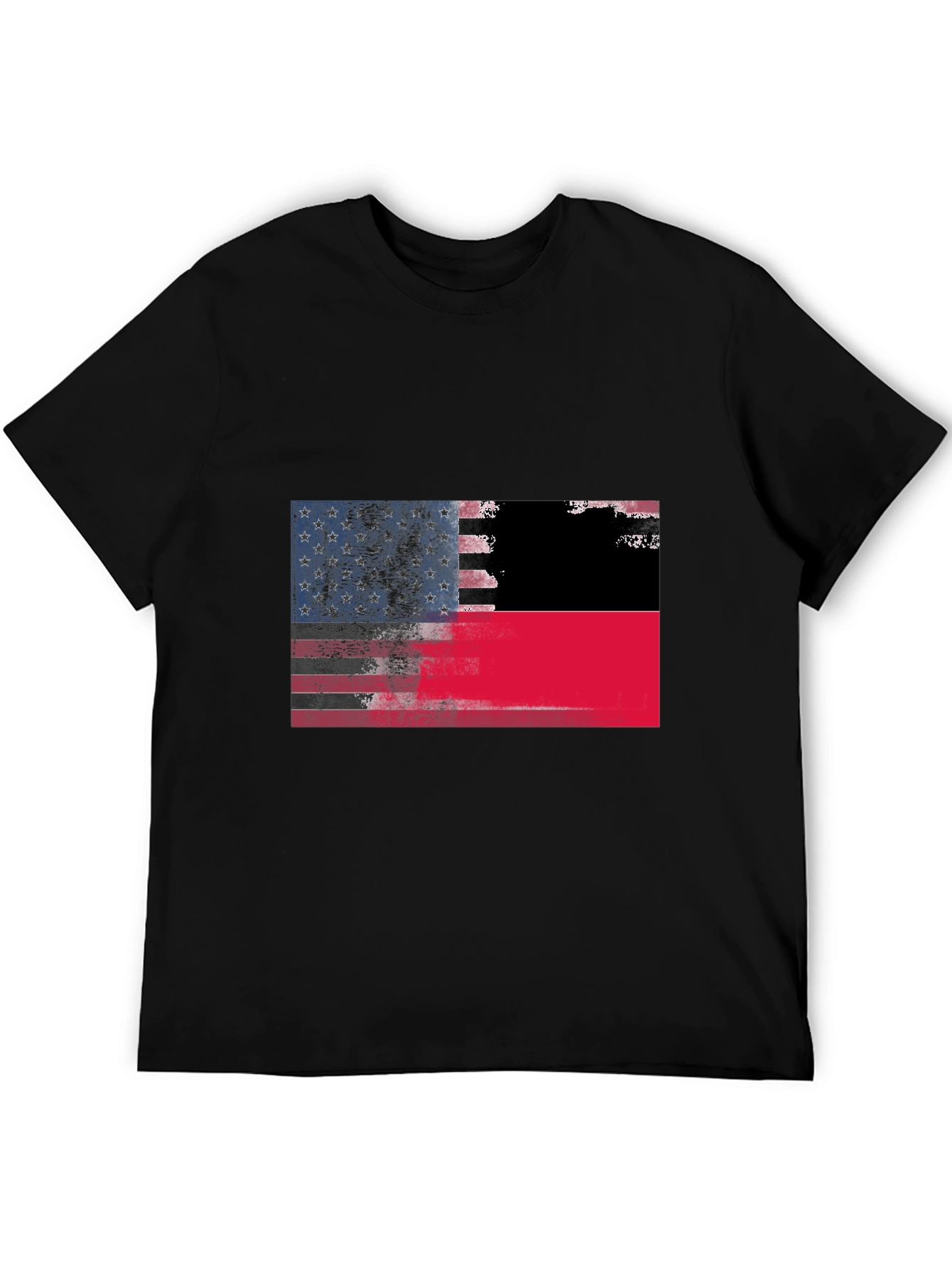 USA/Palestine Flag Graphic T-Shirt