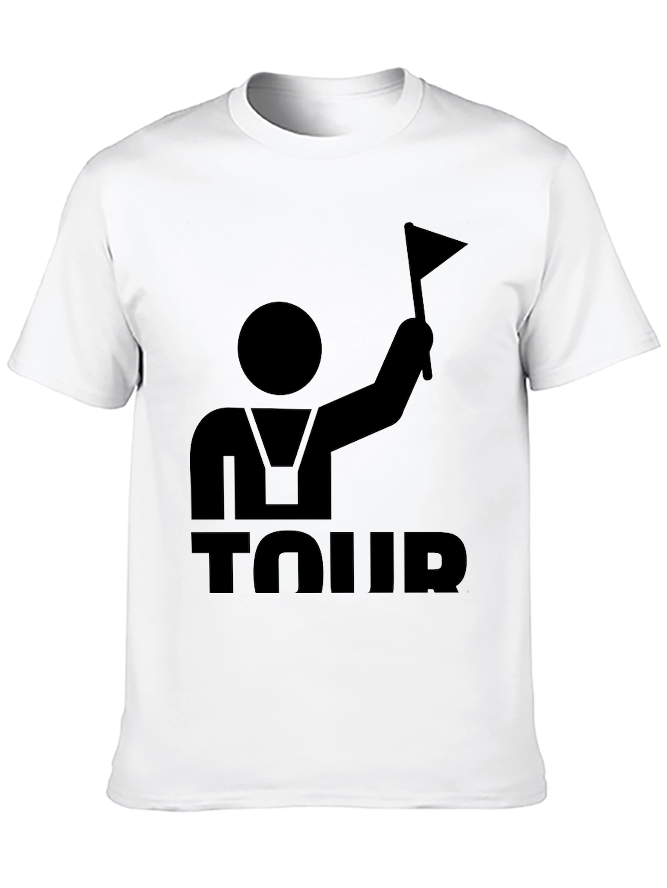 Mens Black Tour Graphic T-Shirt