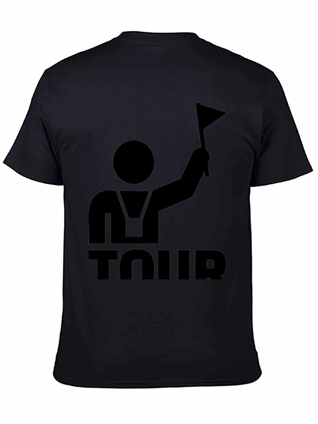Mens Black Tour Graphic T-Shirt