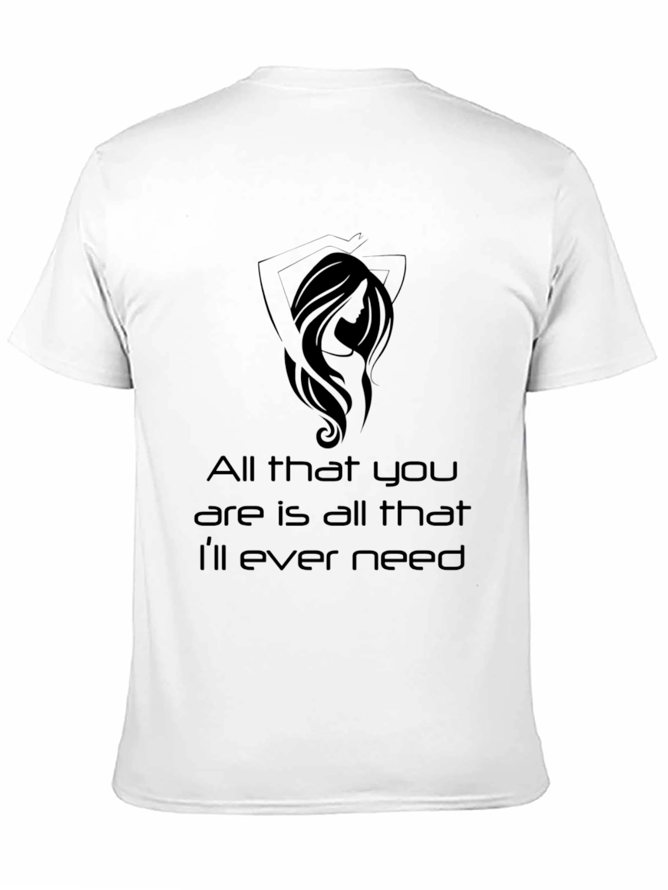 All That You Need Graphic Tee - Black