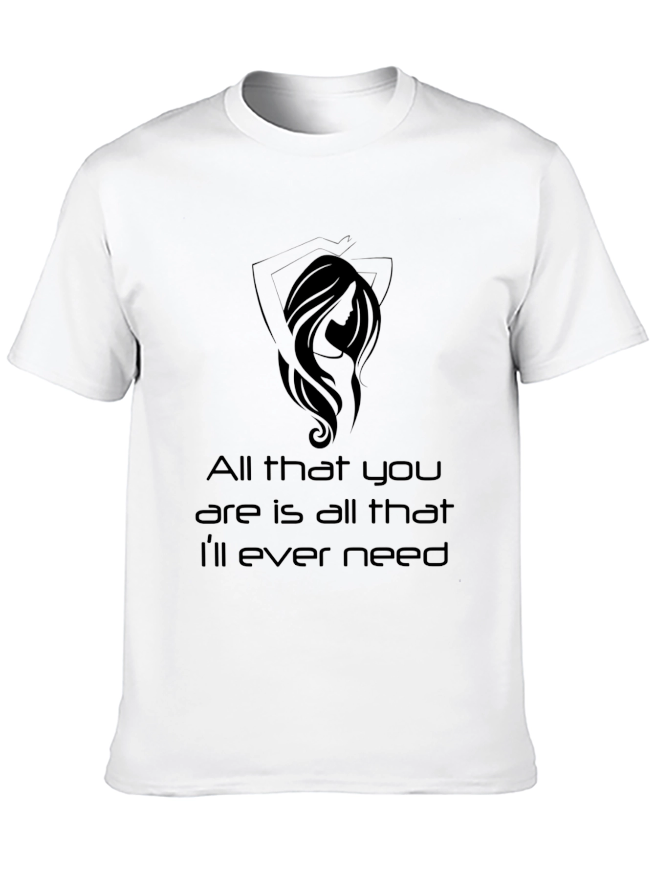 All That You Need Graphic Tee - Black
