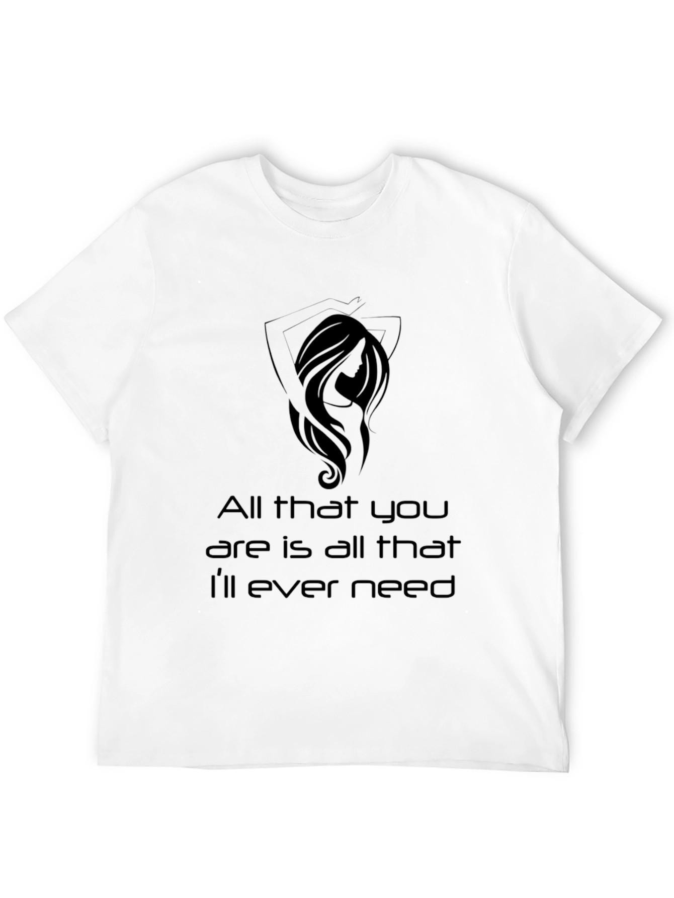 All That You Need Graphic Tee - Black