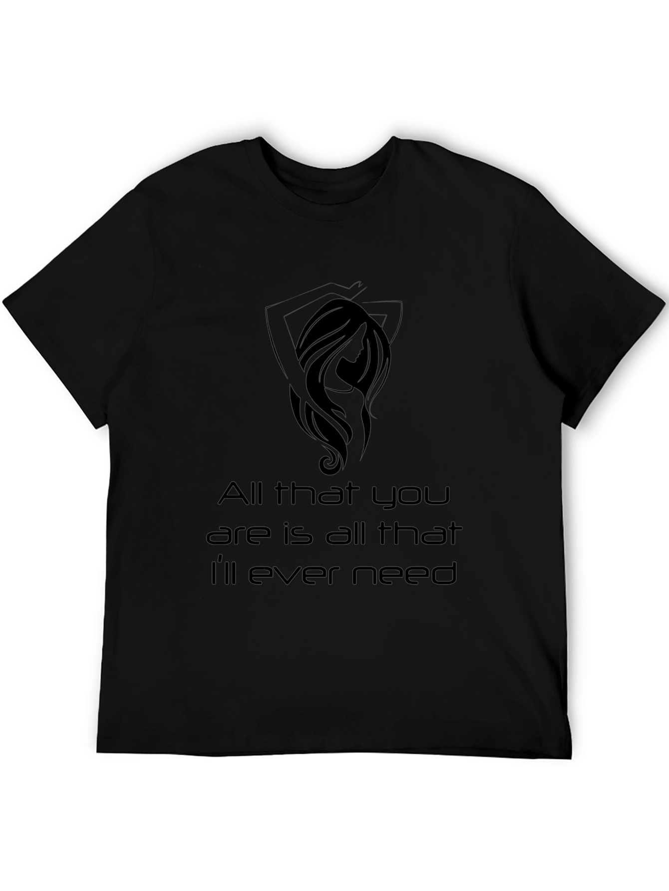 All That You Need Graphic Tee - Black