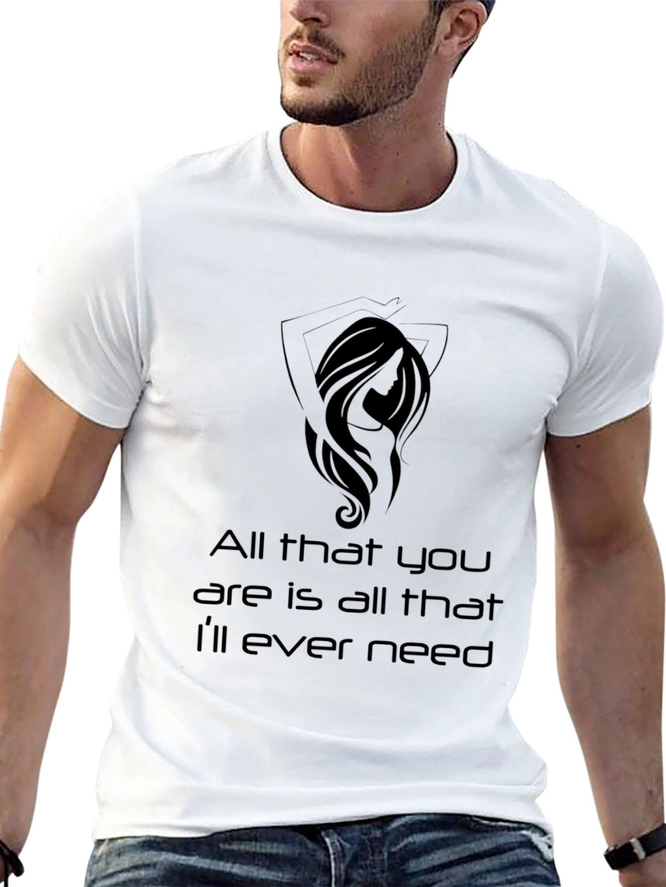 All That You Need Graphic Tee - Black