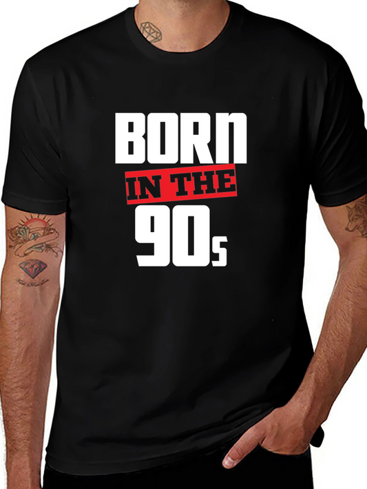 Born in the 90s Black Graphic Tee