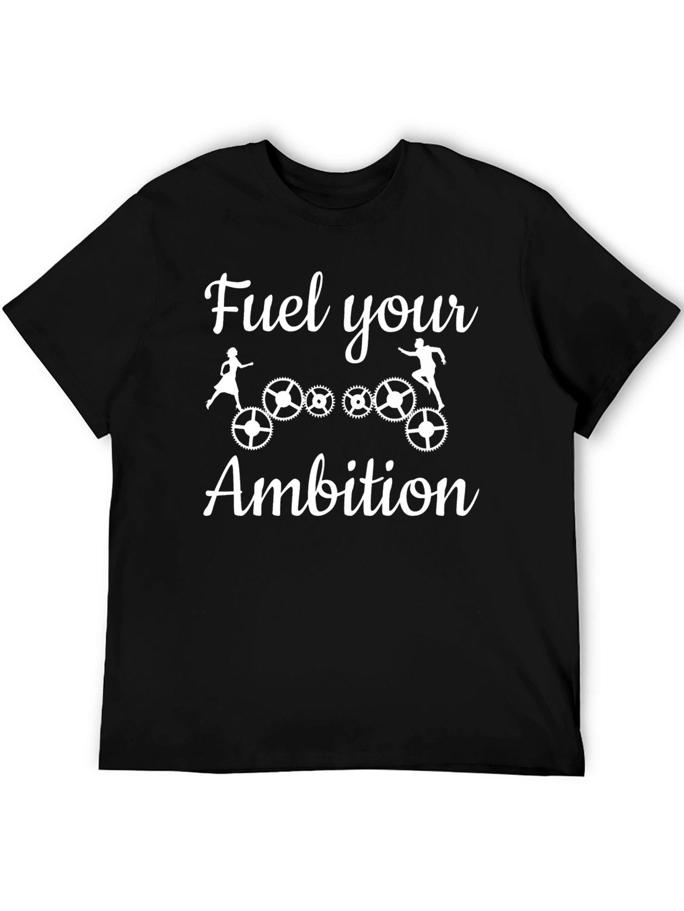 Fuel Your Ambition Black Graphic T-Shirt
