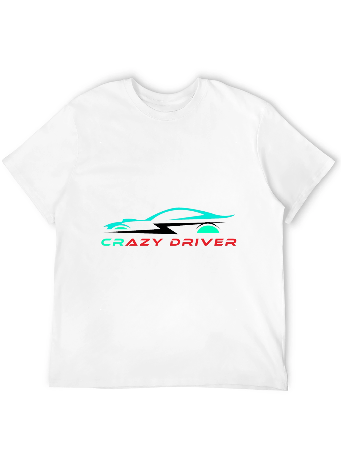 Crazy Driver Graphic Tee - Black Cotton