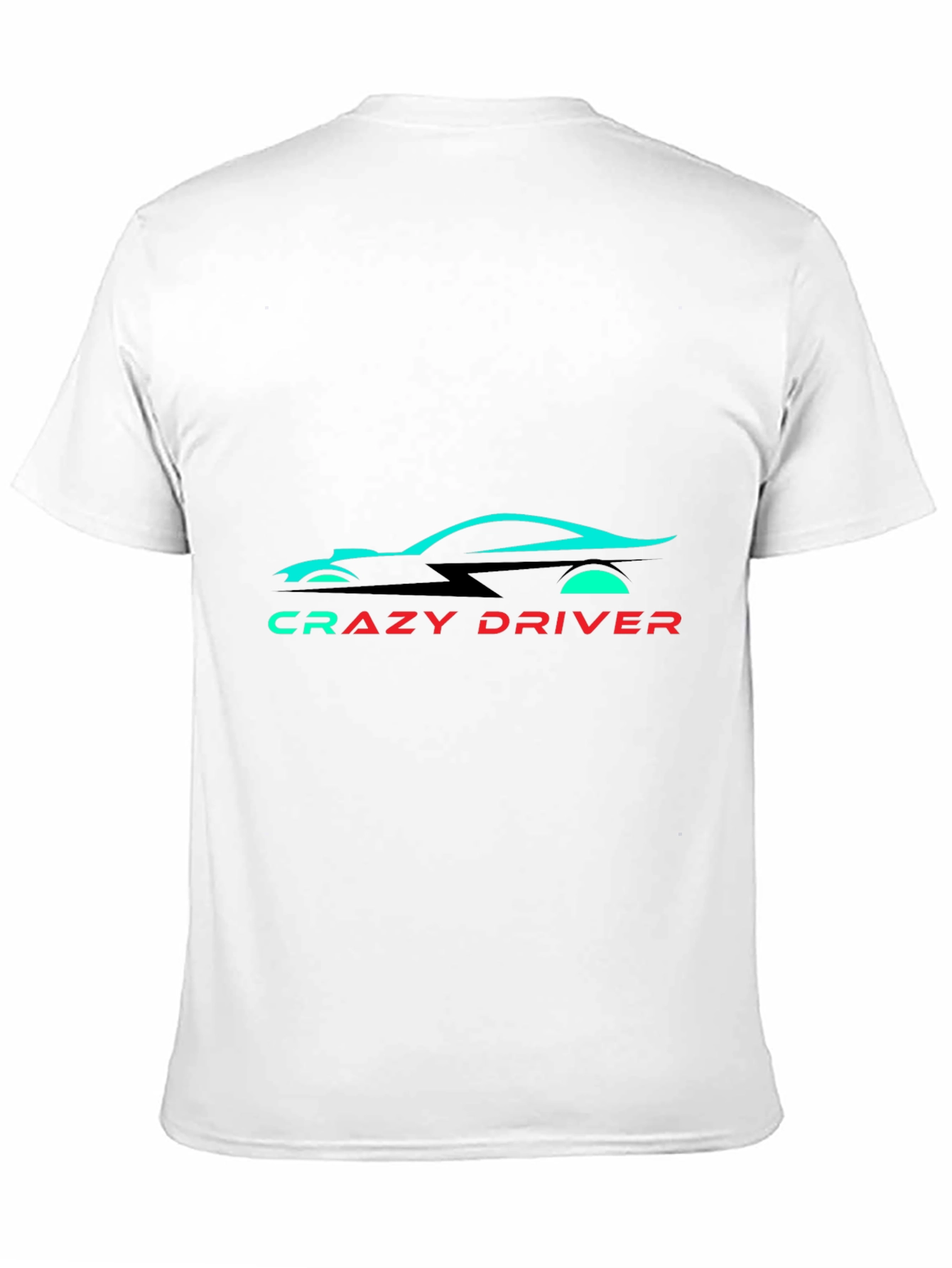 Crazy Driver Graphic Tee - Black Cotton