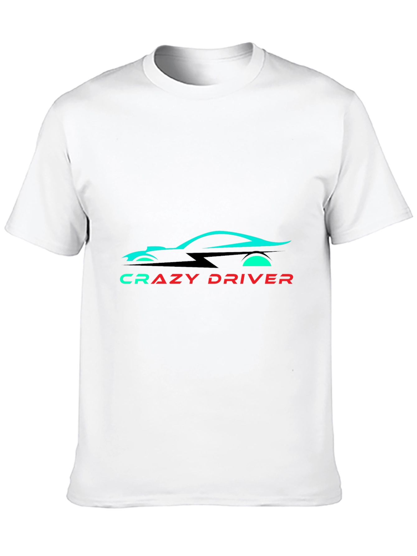Crazy Driver Graphic Tee - Black Cotton