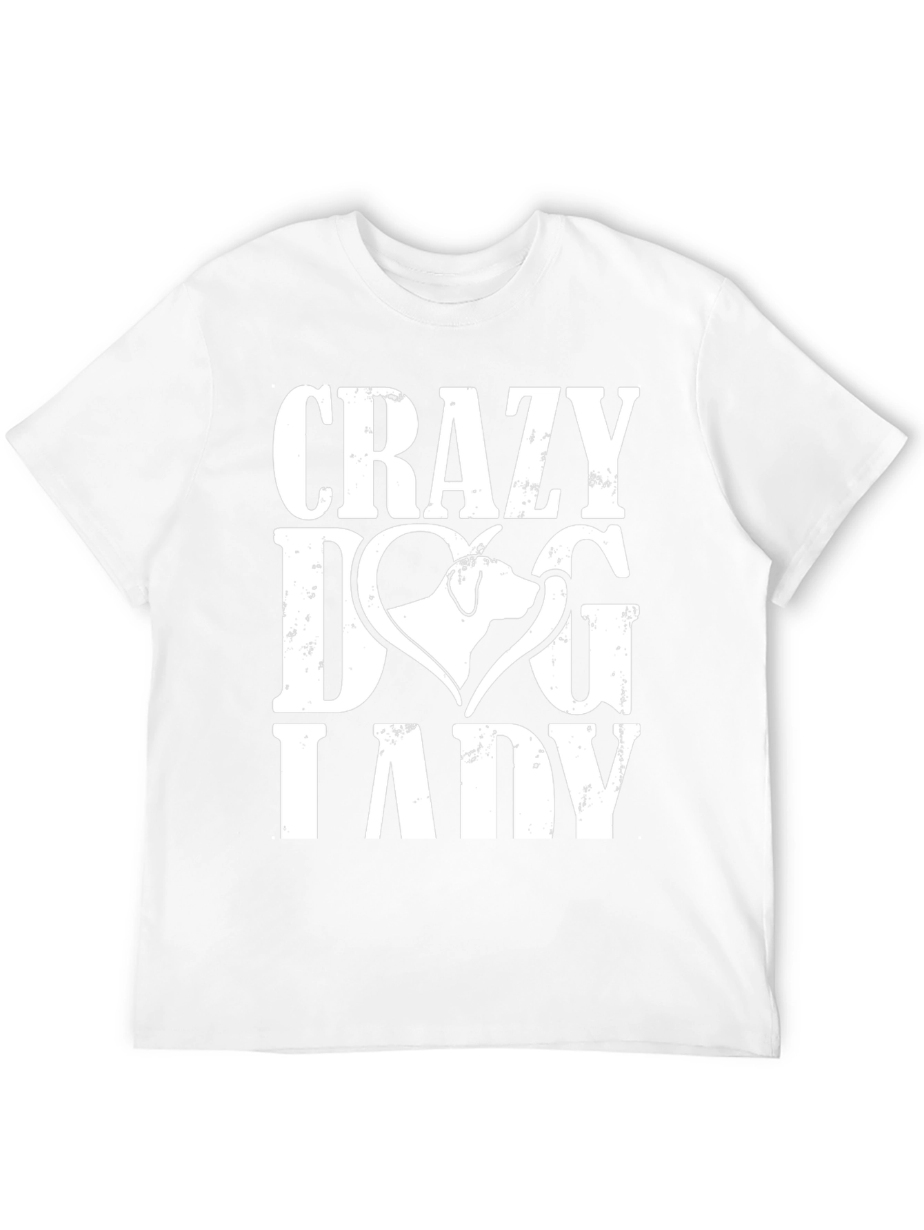 Crazy Dog Lady Graphic Tee - Black