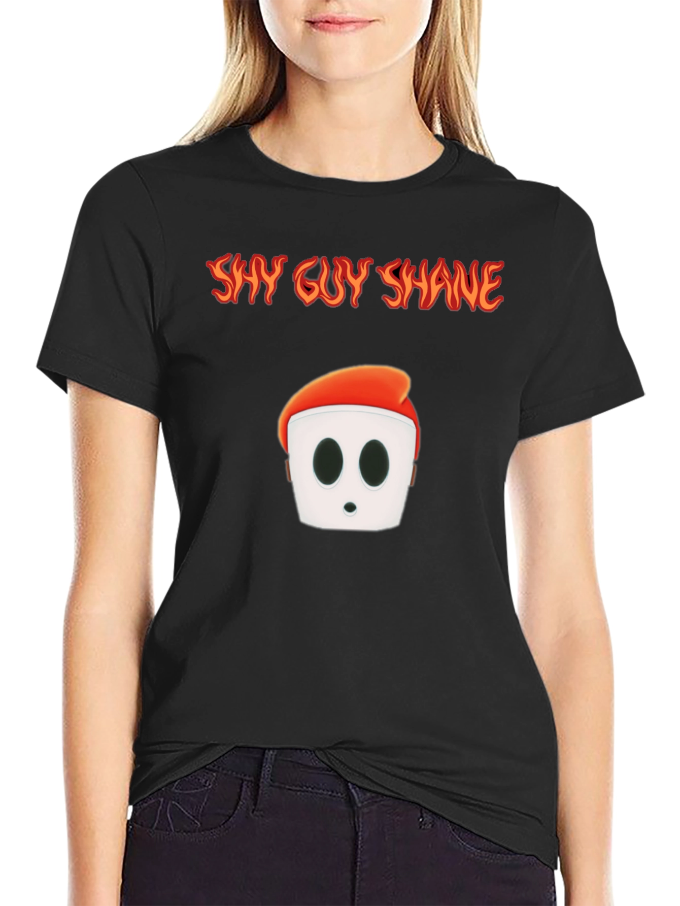 Shy Guy Shane Black T-Shirt