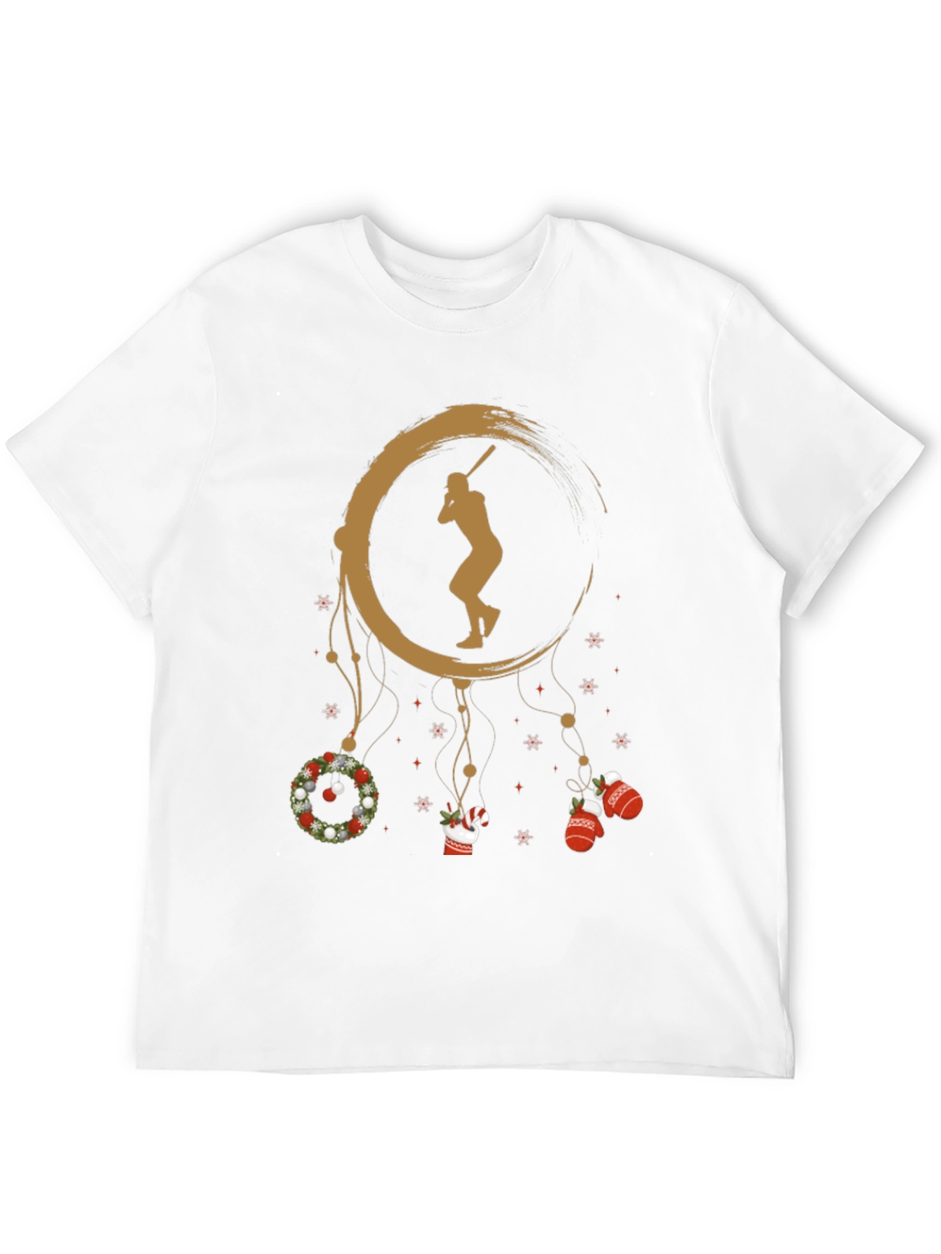 Baseball Christmas T-Shirt Holiday Gift