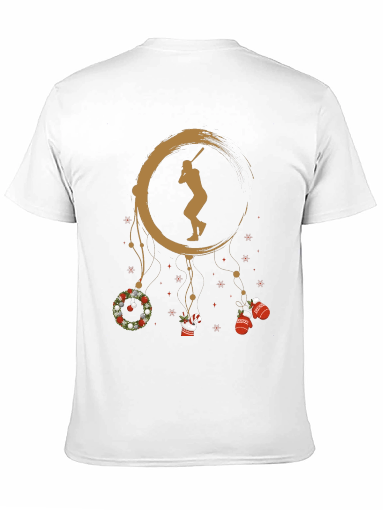 Baseball Christmas T-Shirt Holiday Gift