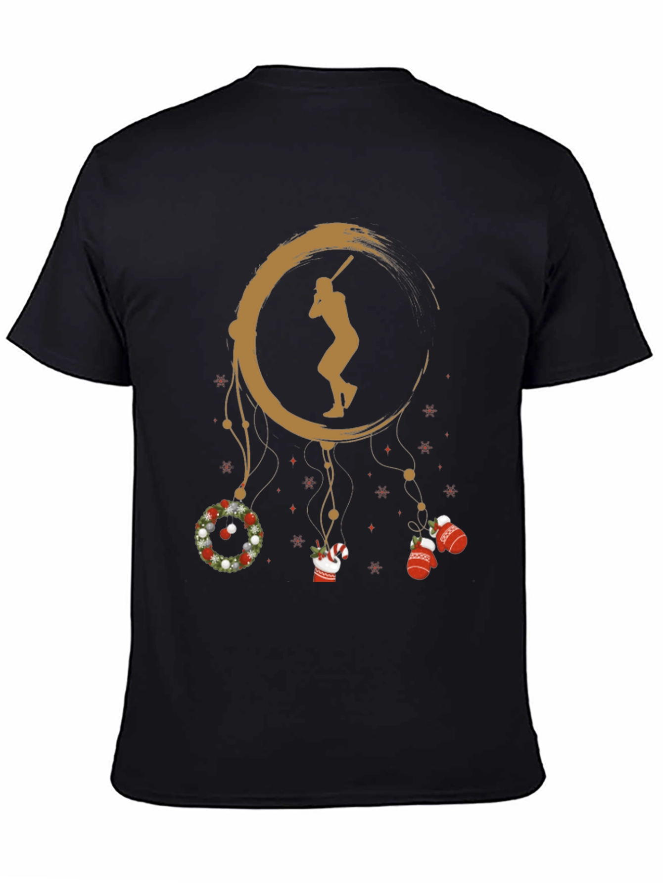 Baseball Christmas T-Shirt Holiday Gift