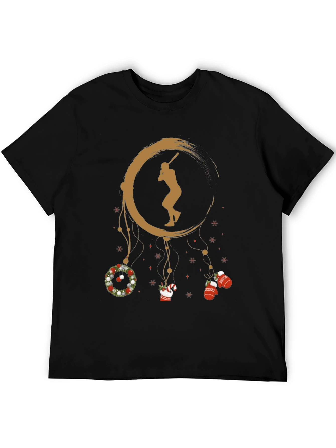 Baseball Christmas T-Shirt Holiday Gift