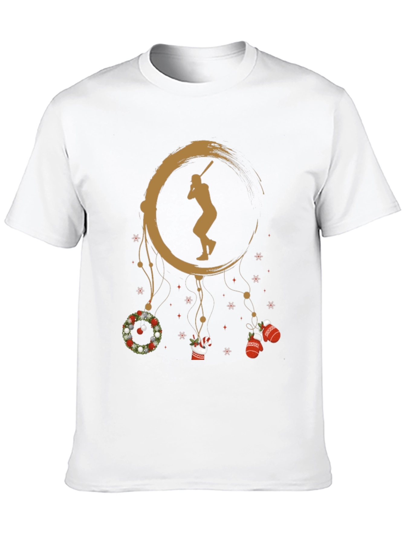 Baseball Christmas T-Shirt Holiday Gift