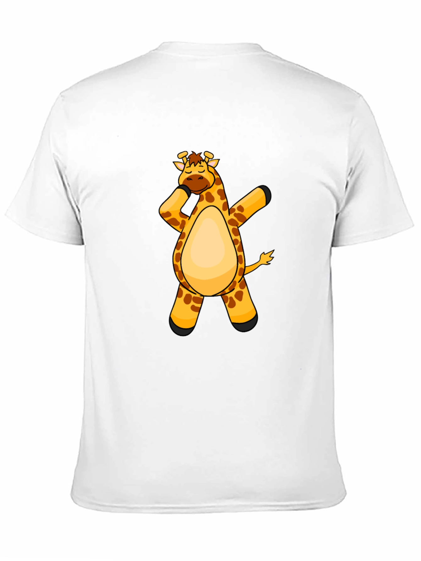 Dabbing Giraffe Graphic Tee - Mens Black T-Shirt