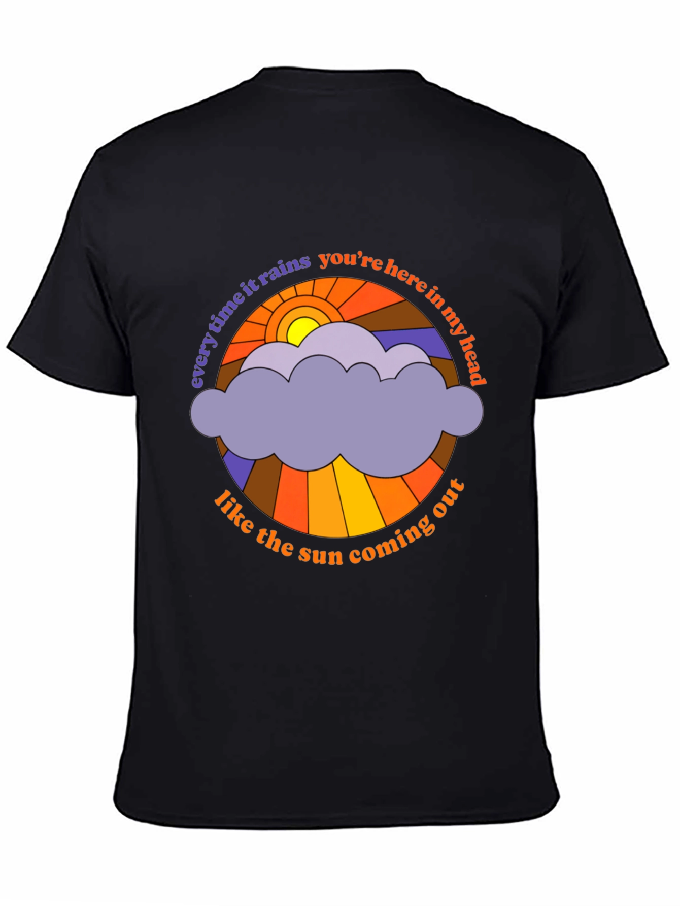 Retro Sun & Rain Cloud T-Shirt