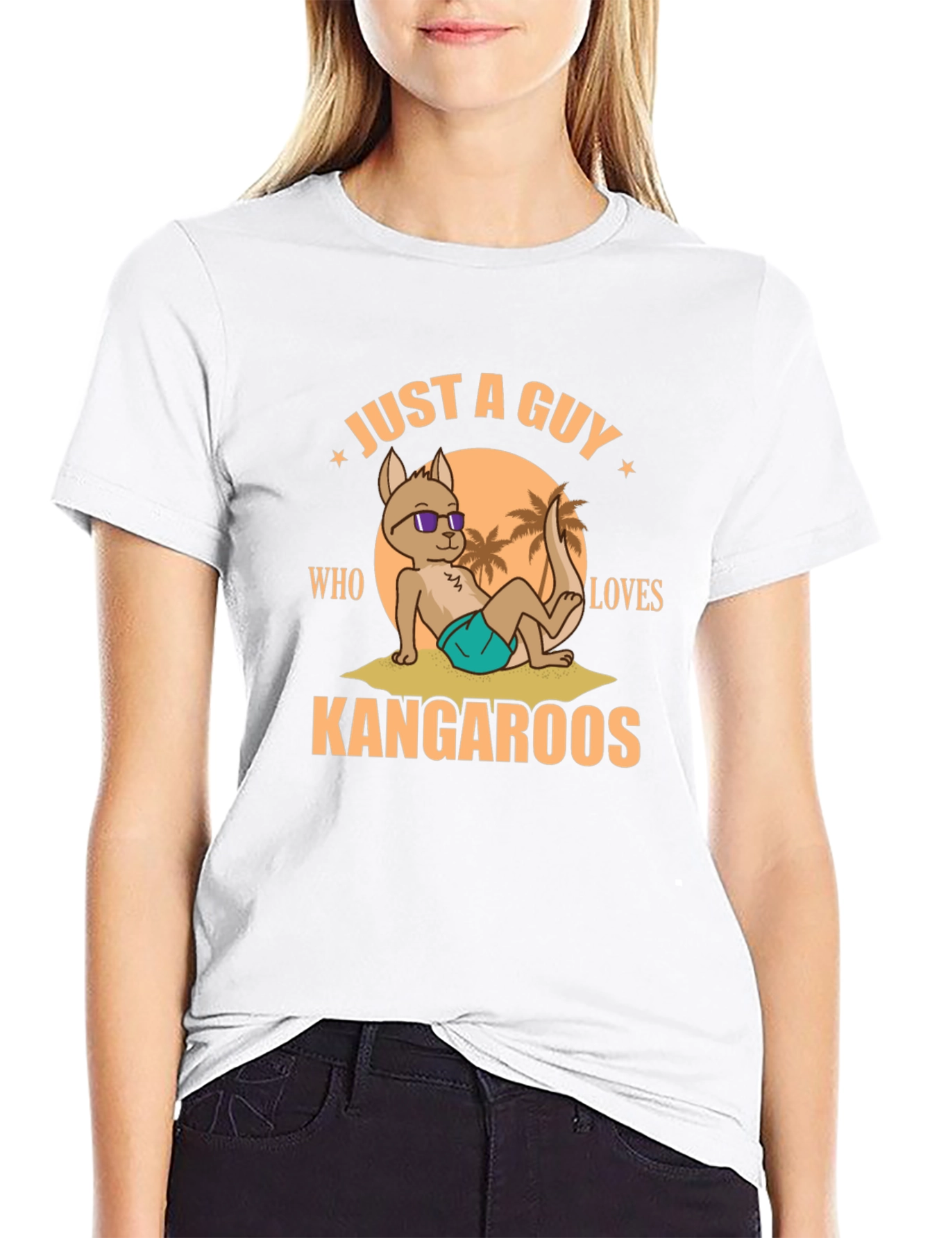 Just a Guy Who Loves Kangaroos T-Shirt