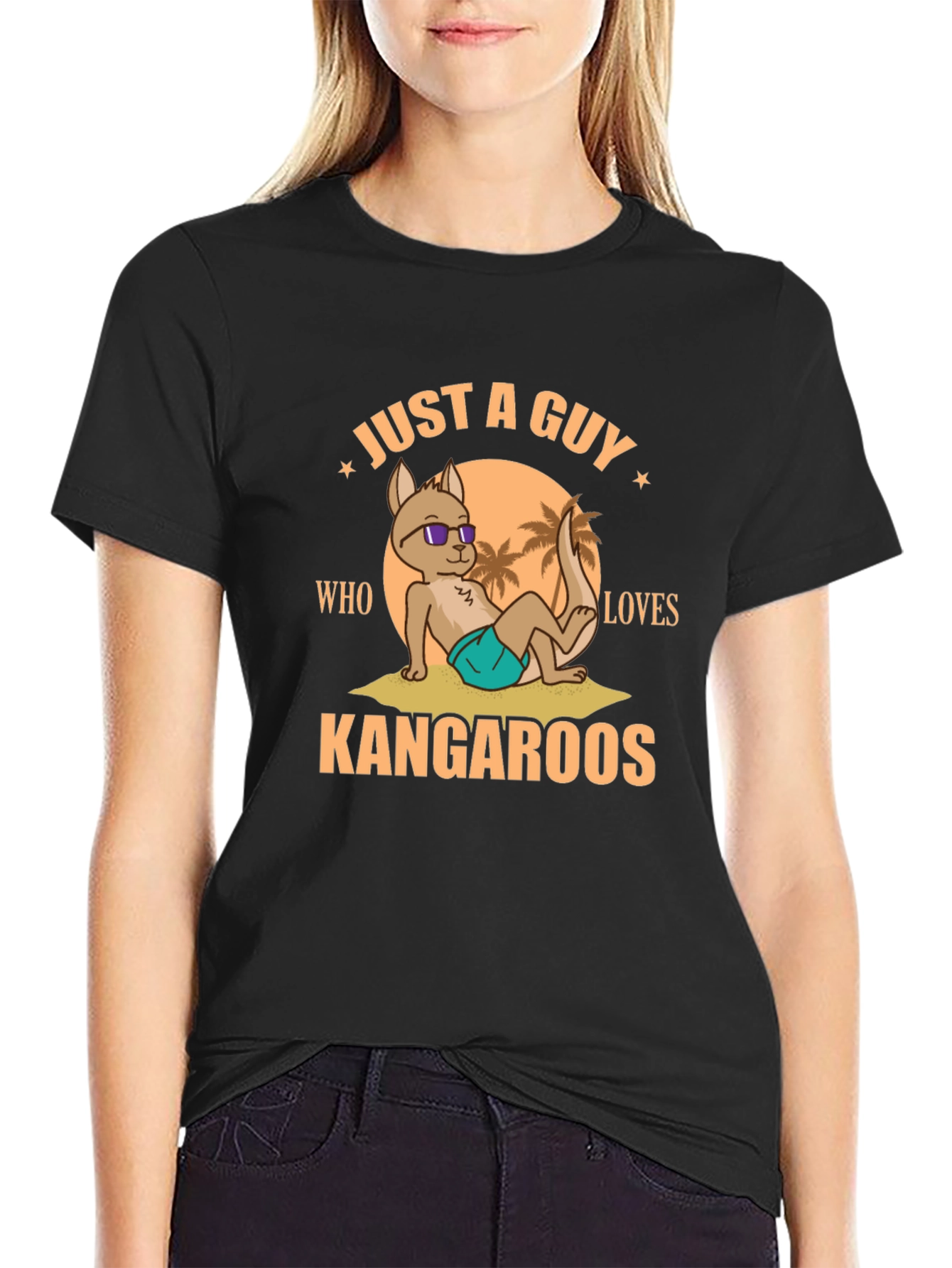 Just a Guy Who Loves Kangaroos T-Shirt