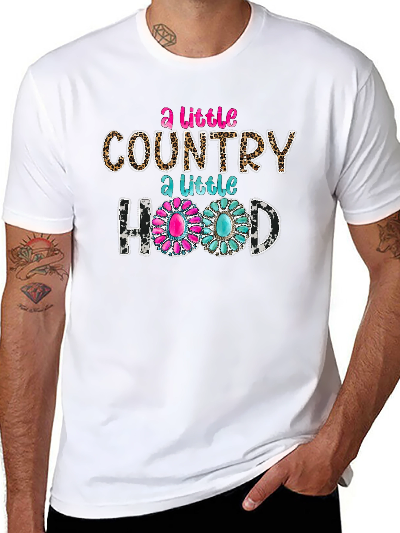 A Little Country A Little Hood Graphic Tee