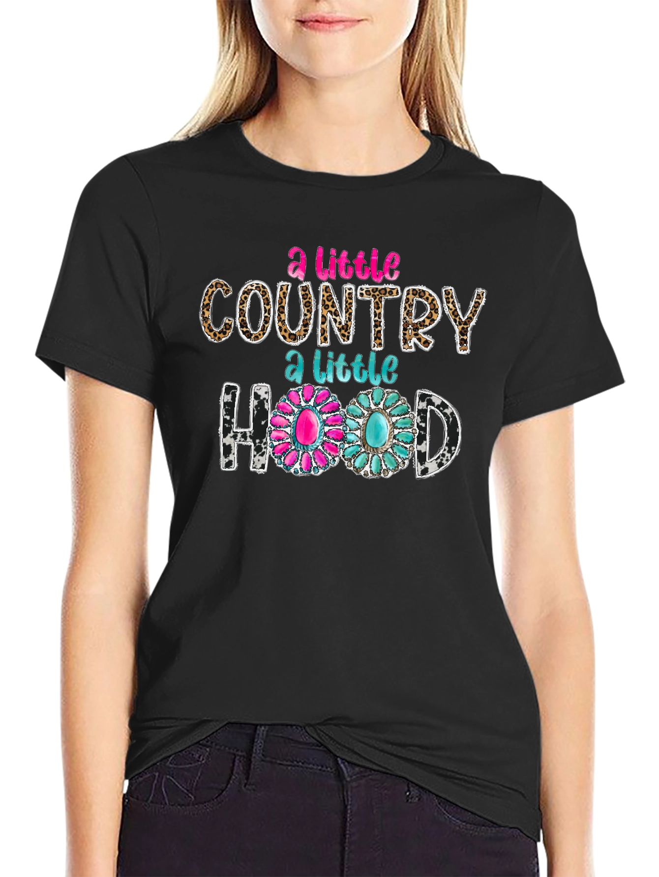 A Little Country A Little Hood Graphic Tee