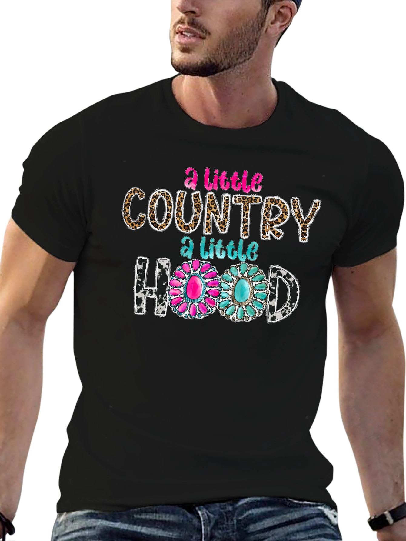 A Little Country A Little Hood Graphic Tee