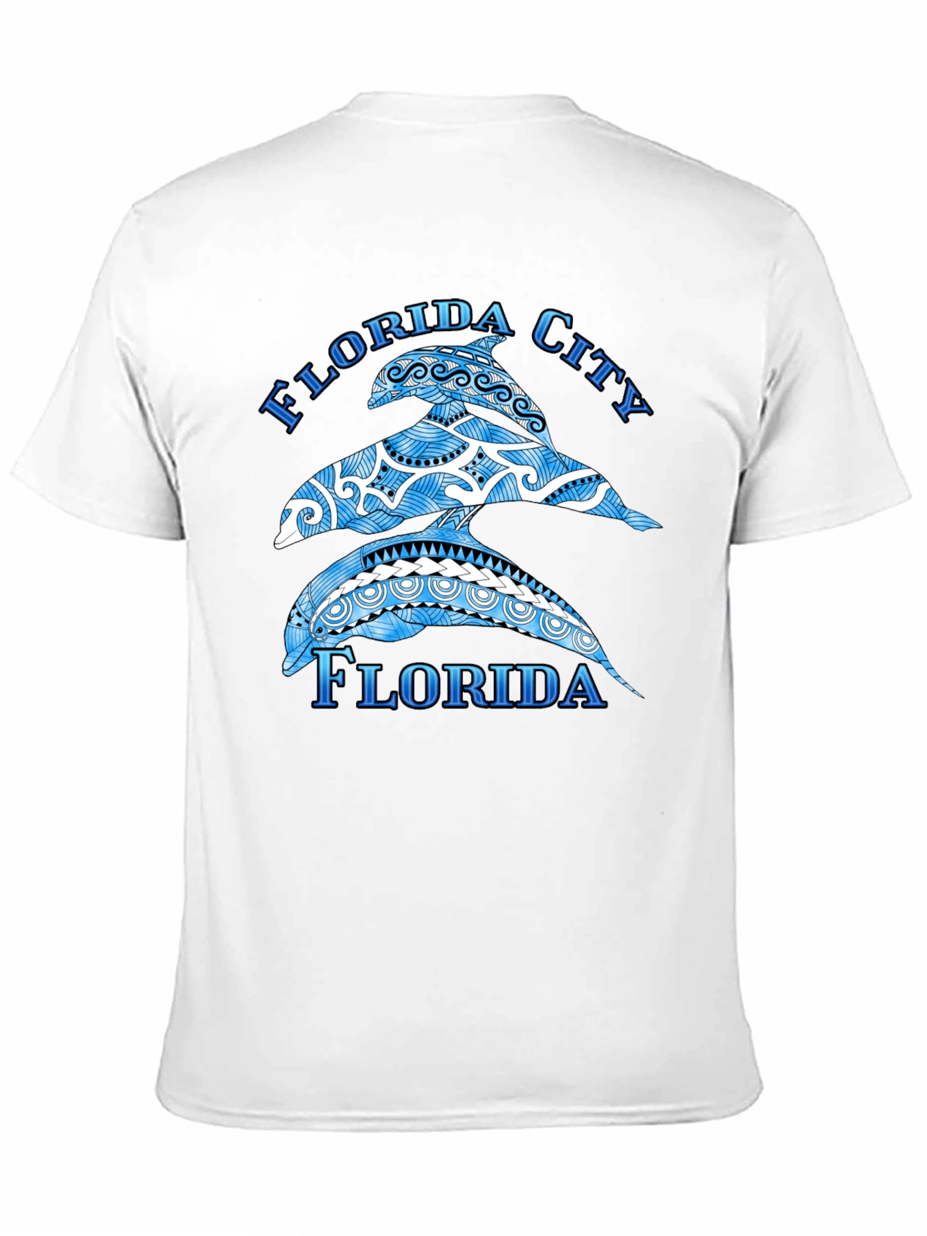 Florida City Dolphin Graphic T-Shirt
