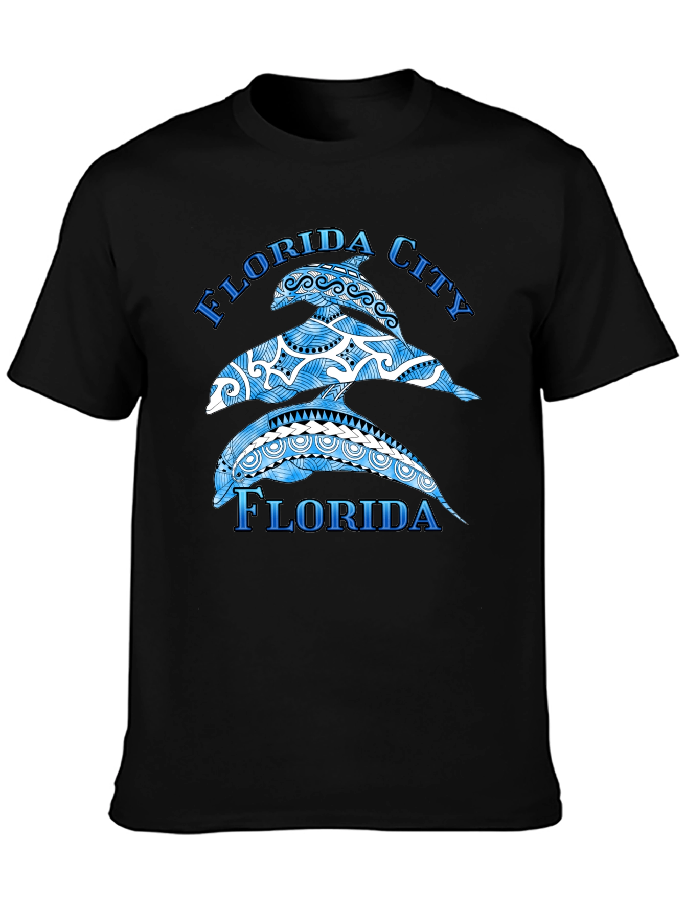 Florida City Dolphin Graphic T-Shirt