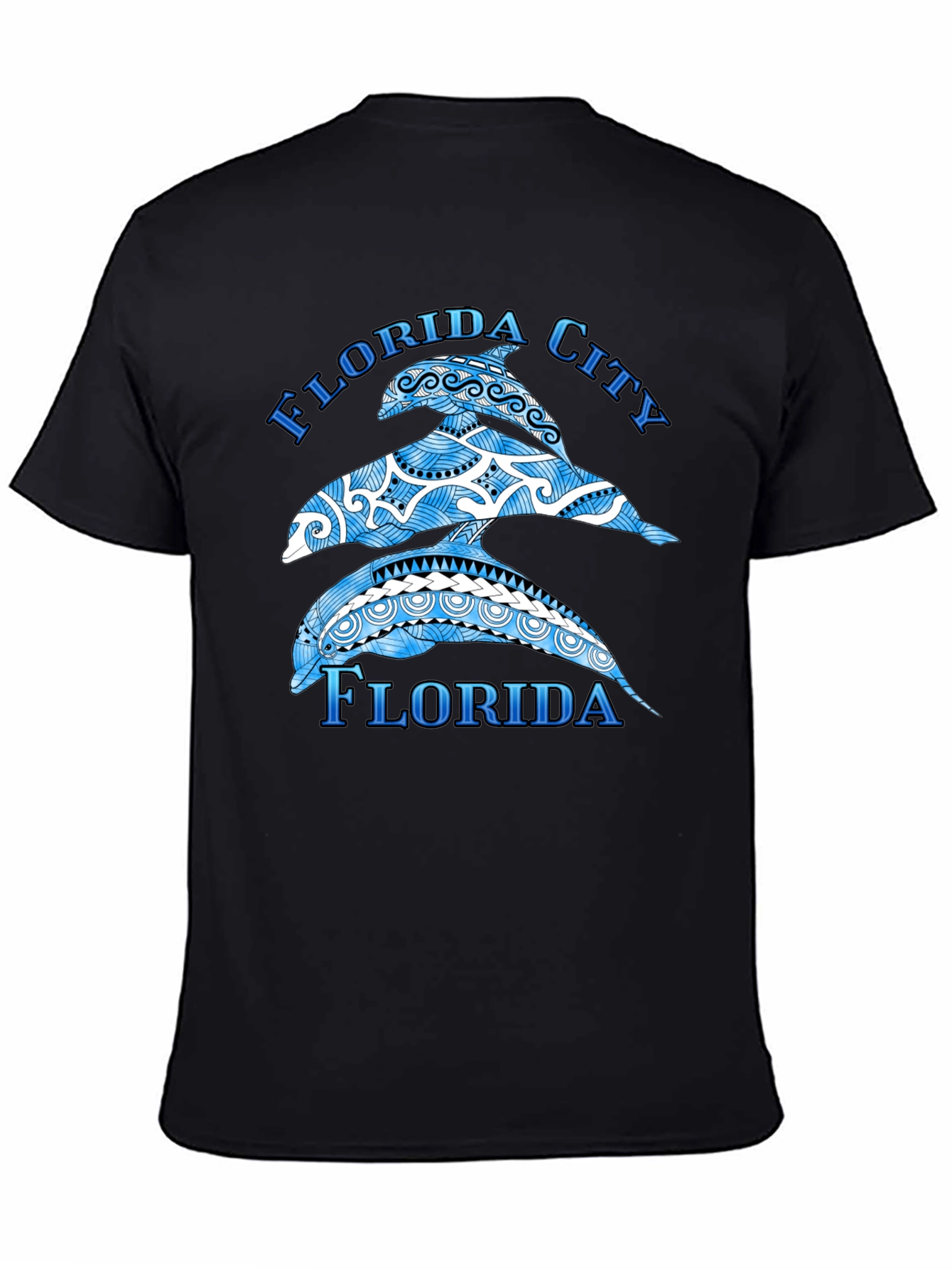 Florida City Dolphin Graphic T-Shirt