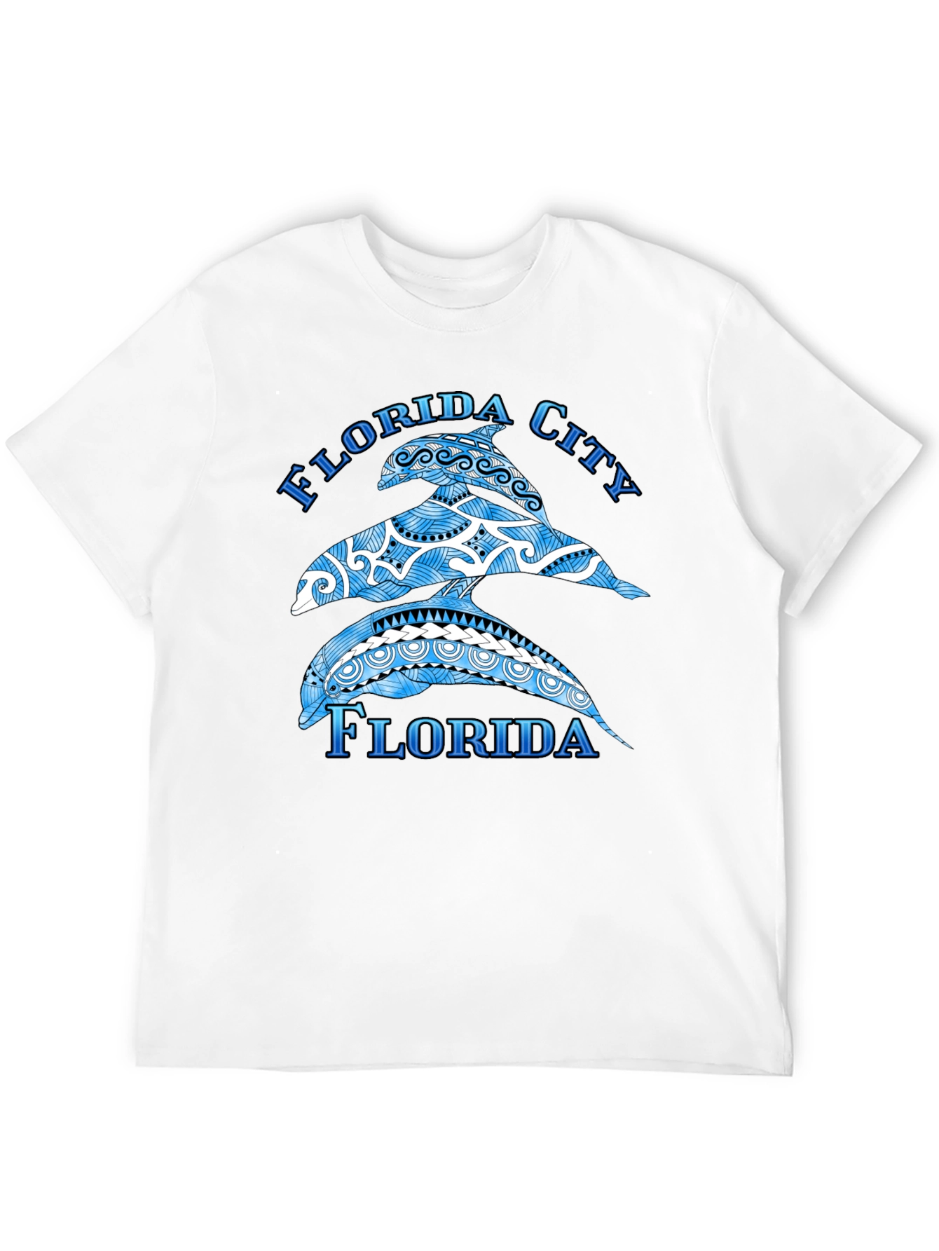 Florida City Dolphin Graphic T-Shirt