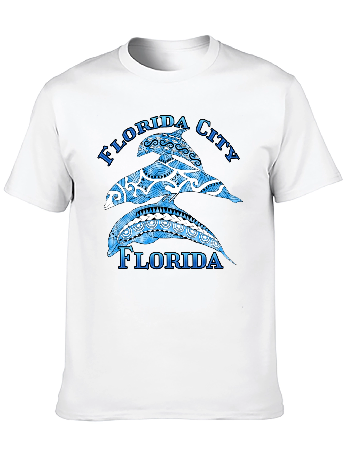 Florida City Dolphin Graphic T-Shirt