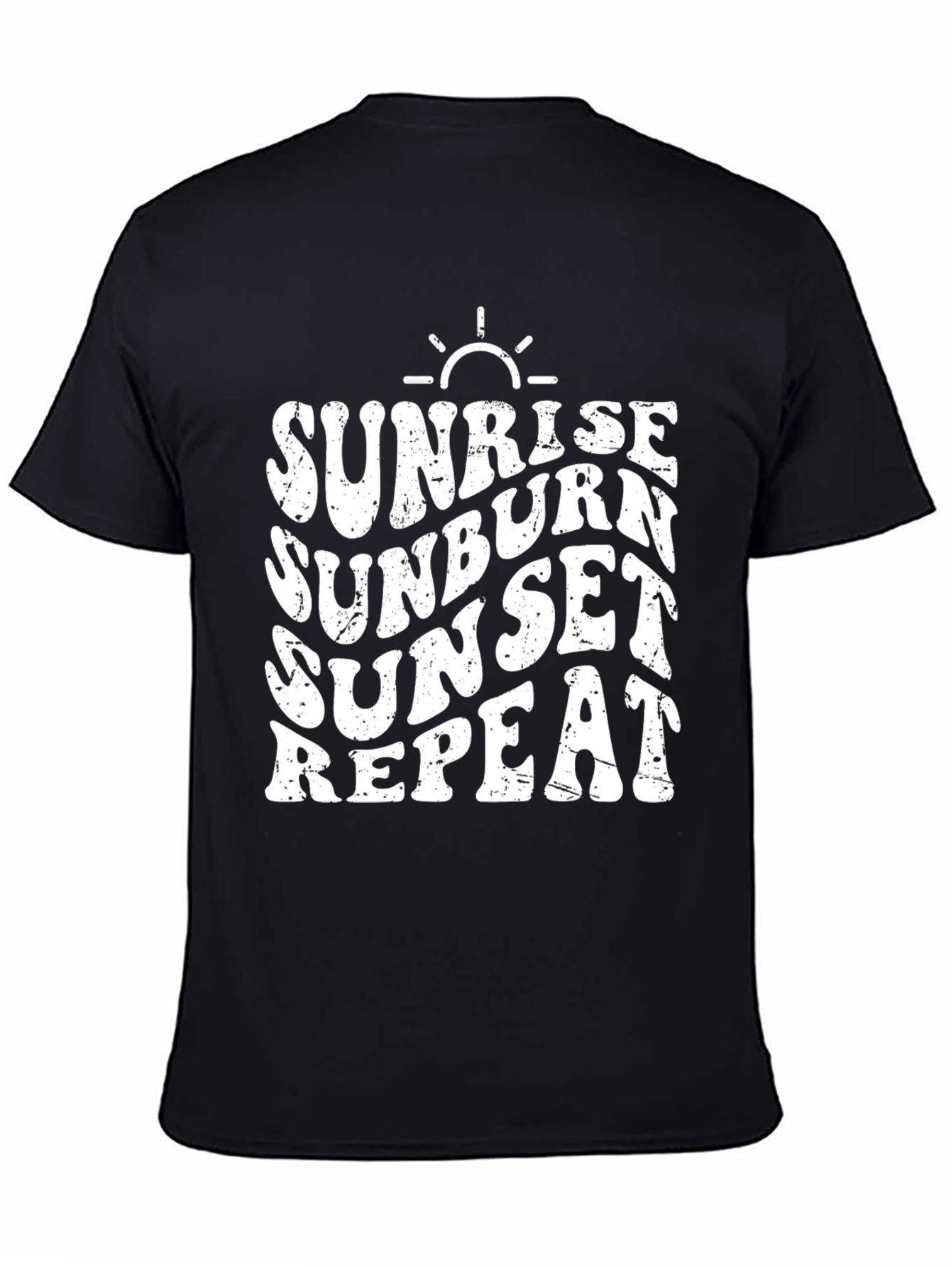 Sunrise Sunburn Sunset Repeat Graphic Tee