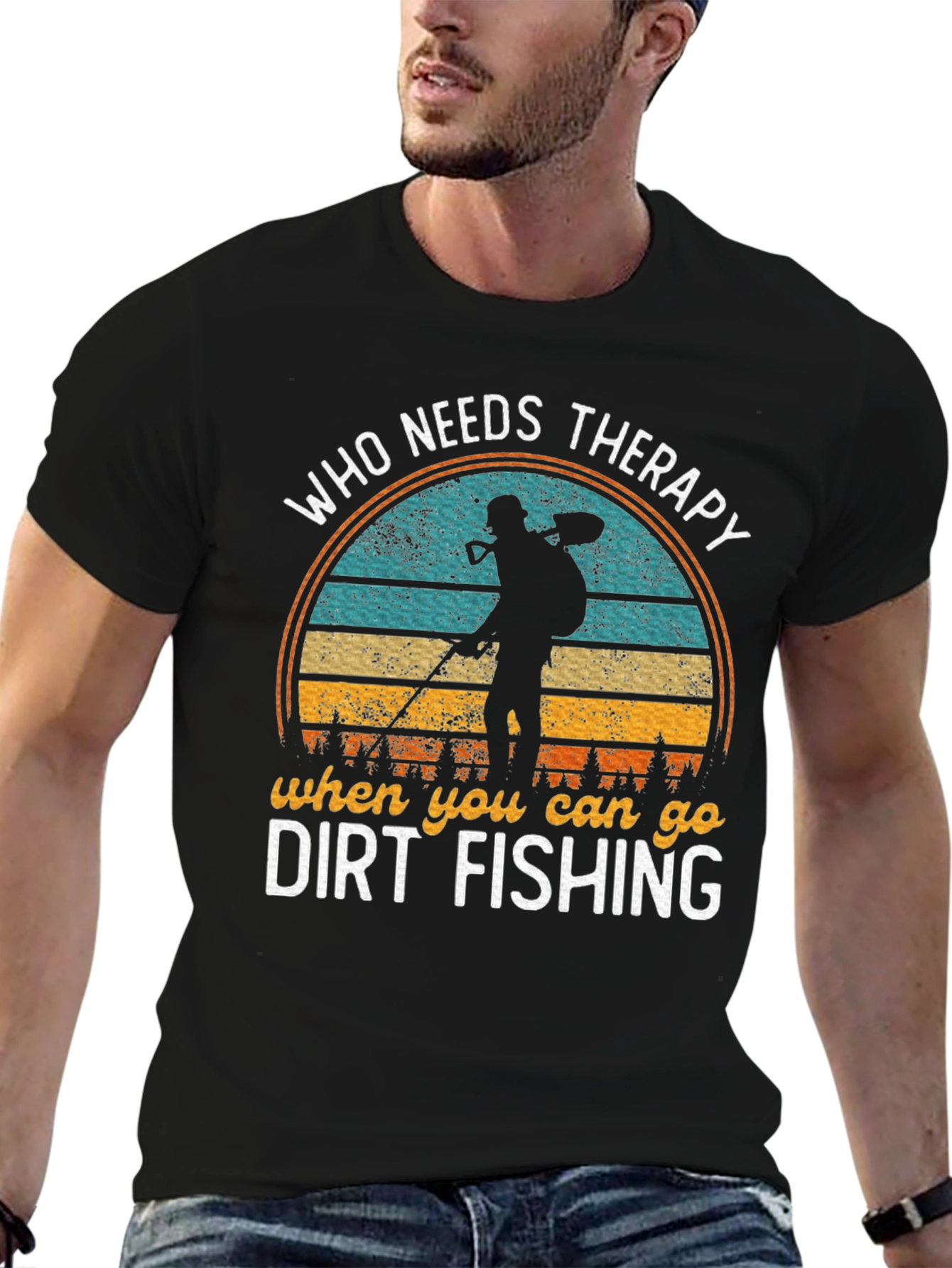 Dirt Fishing T-Shirt - Metal Detecting Hobby Tee