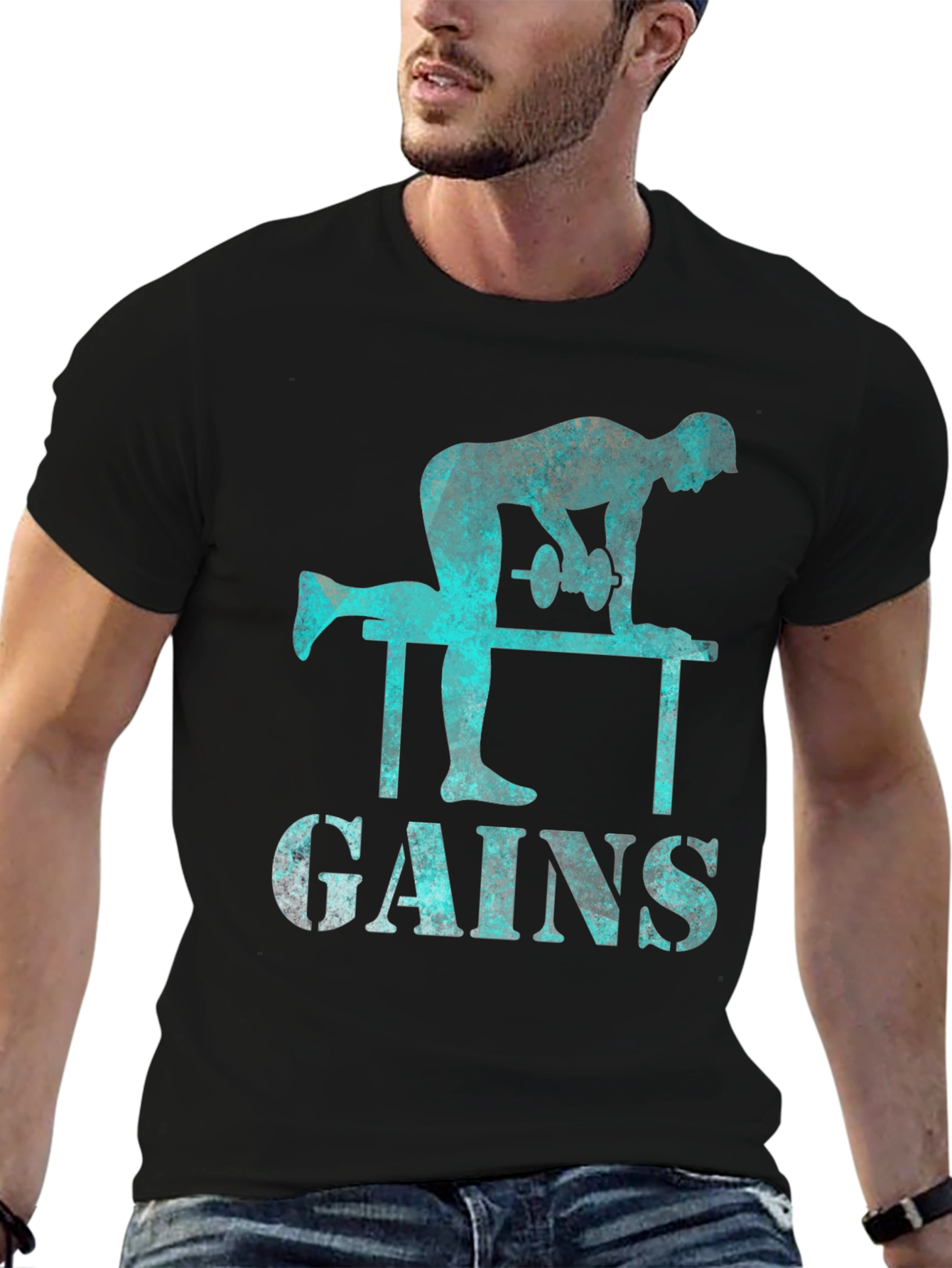 Workout Gains Graphic T-Shirt