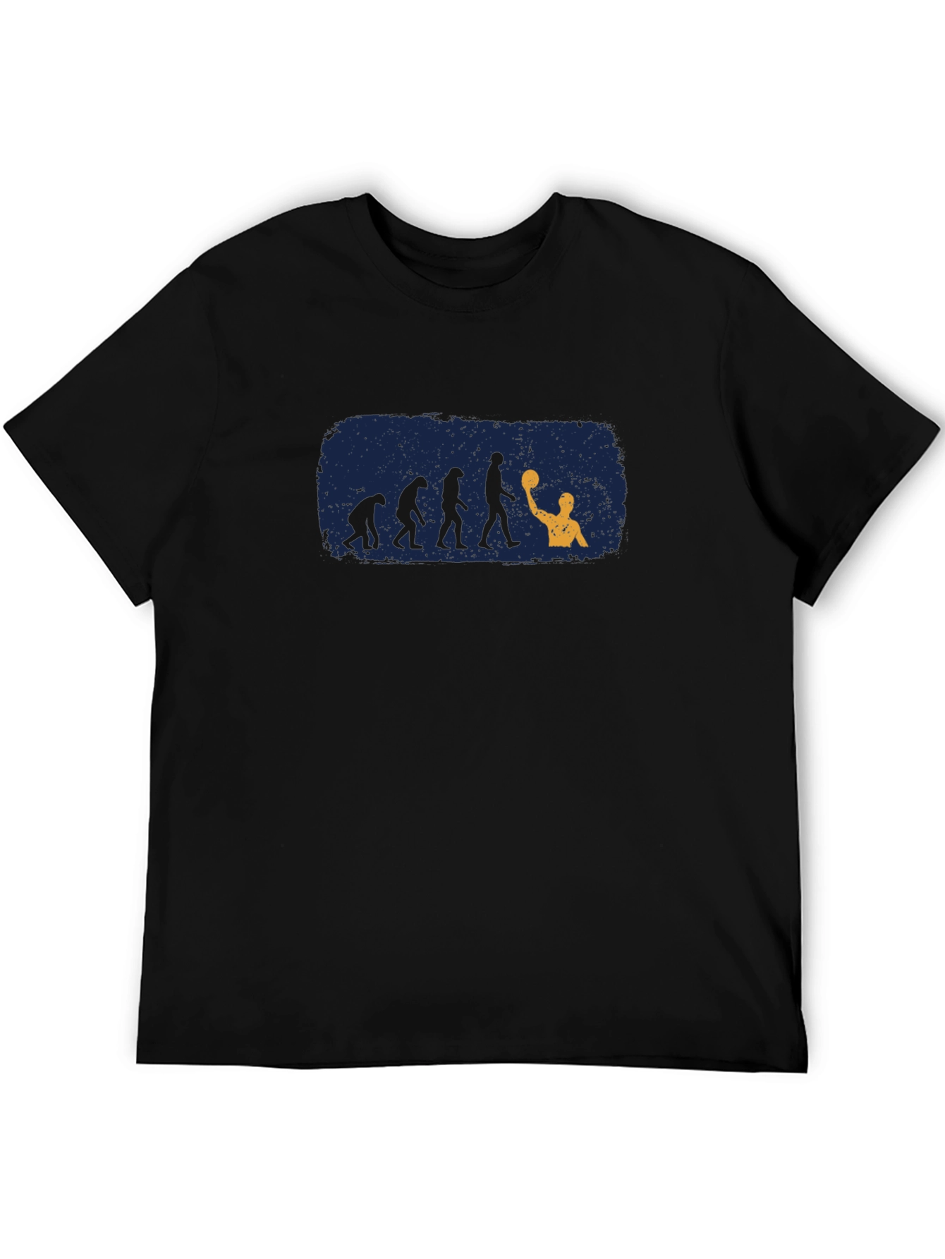 Water Polo Evolution Graphic Tee - Black