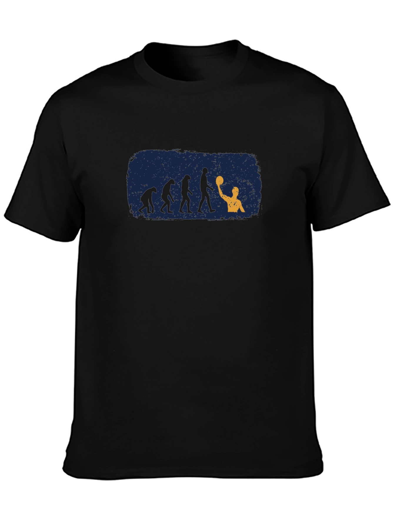 Water Polo Evolution Graphic Tee - Black